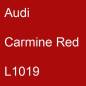 Preview: Audi, Carmine Red, L1019.